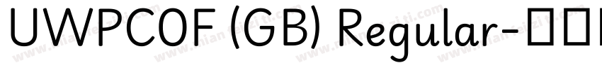 UWPC0F (GB) Regular字体转换